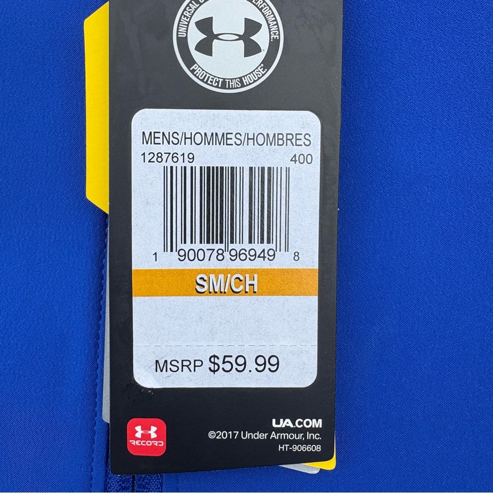 Under Armour Men's Blue and Light Gray Polo - Picture 6 of 6